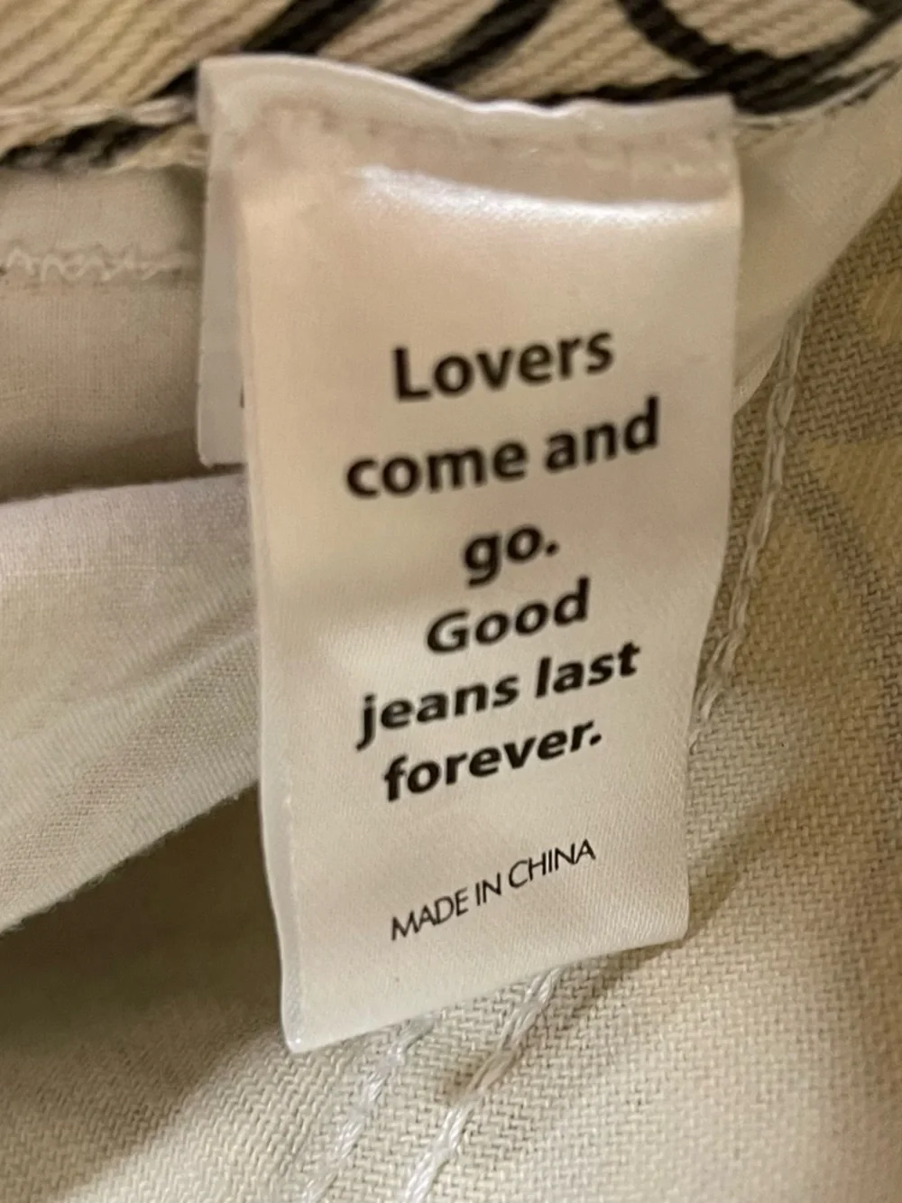 PacSun Baggy Yin Yang  Carpenter Jeans in Off-White Sz 29 - Picture 5 of 5